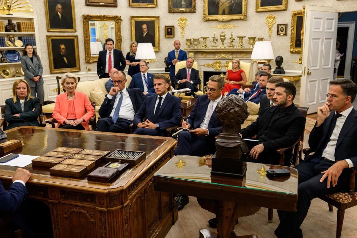 Donald Trump s európskymi lídrami v Bielom dome. Foto: Instagram/realdonaldtrump