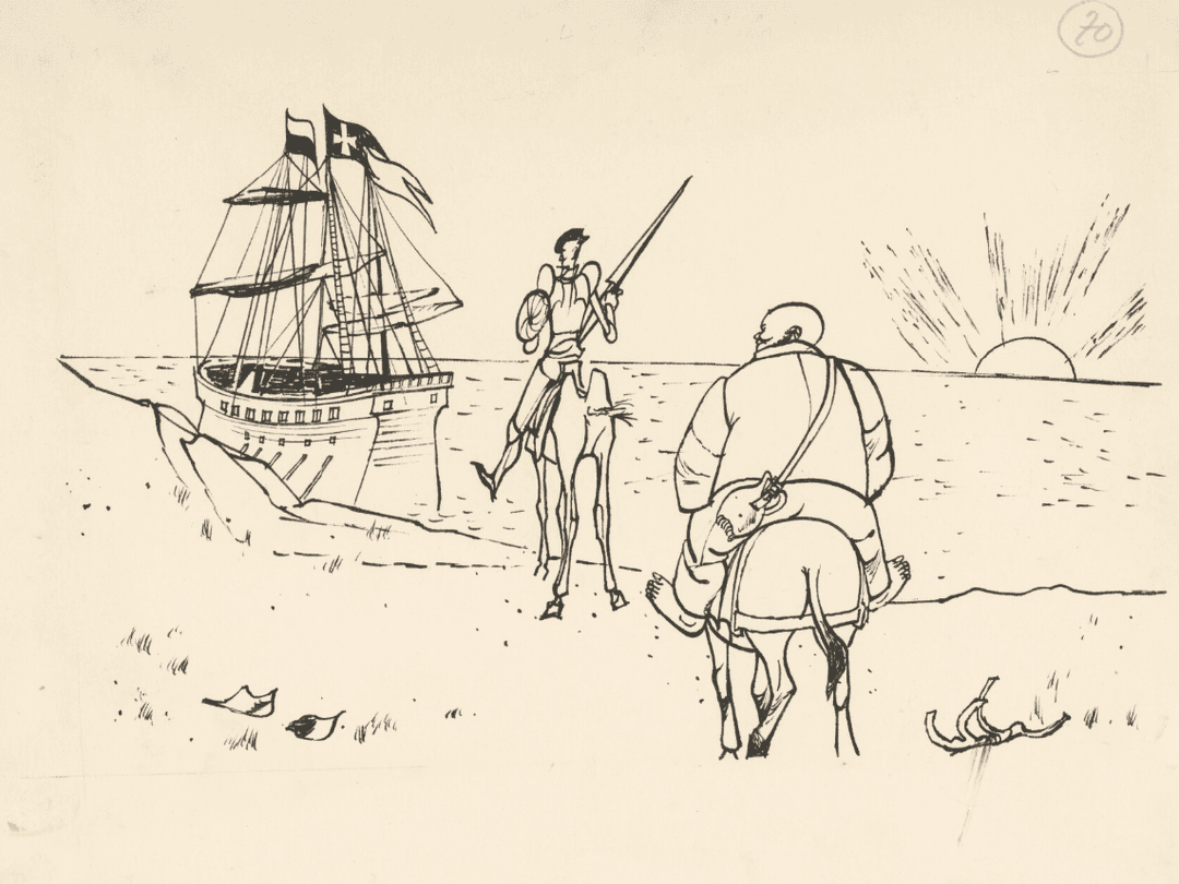 Vincent Hložník: Don Quijote (1950), reprofoto